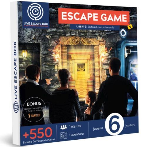 Coffret cadeau Escape Game Liberté jusqu'à 6 joueurs