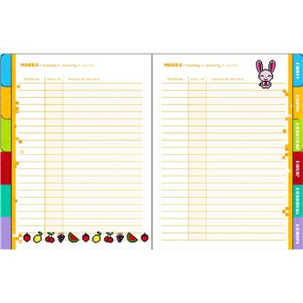 Agenda de texte pixels