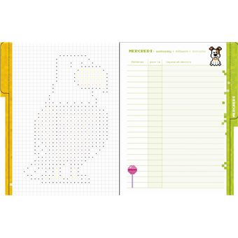 Agenda de texte pixels