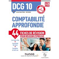 DCG 10 Comptabilité approfondie - Fiches de révision 2021-2022