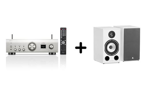 Un ampli Denon PMA 900HNE + une paire d'enceintes bibliothèque Triangle BR03