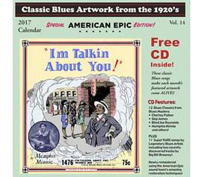 Classic blues artwork from the 1920s calendar