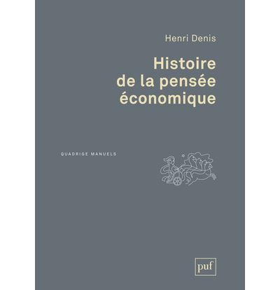 Histoire de la pensée économique