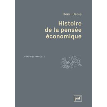 Histoire de la pensée économique - 1