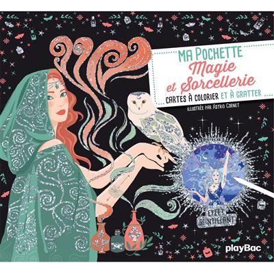 Ma pochette Magie et sorcellerie - Cartes à gratter et à colorier