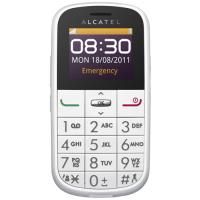 Alcatel One Touch 282, Spécial Seniors, Blanc/Noir