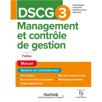 DSCG 3 Management et contrôle de gestion - Manuel