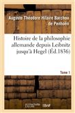 Histoire de la philosophie allemande depuis Leïbnitz jusqu'à Hegel
