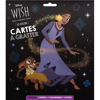 WISH, ASHA ET LA BONNE ÉTOILE - Pochette Cartes à gratter - Disney