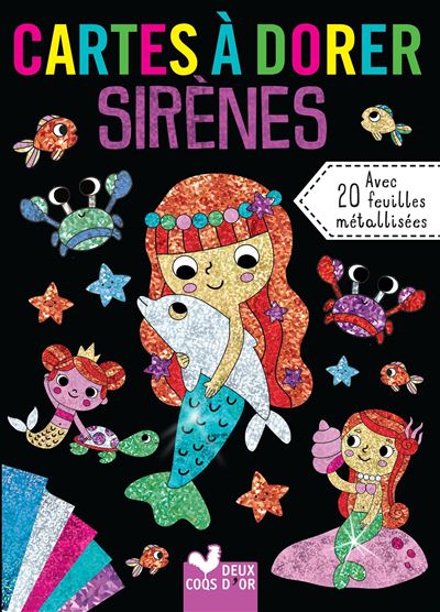 Cartes à dorer - Sirènes