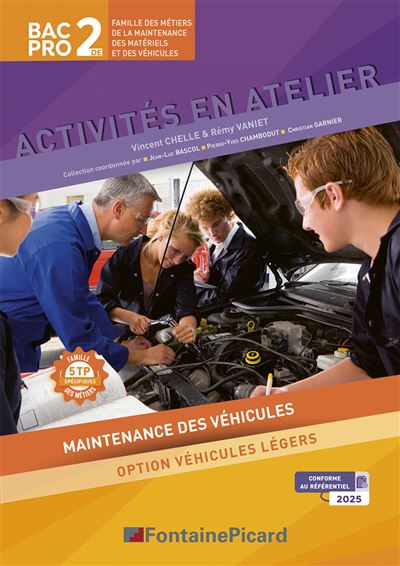 Activités en Atelier, Maintenance des Véhicules Bac Pro
