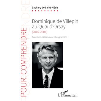 Dominique de Villepin au Quai d'Orsay