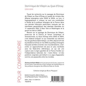 Dominique de Villepin au Quai d'Orsay