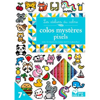 Colos pixels - avec crayons de couleur