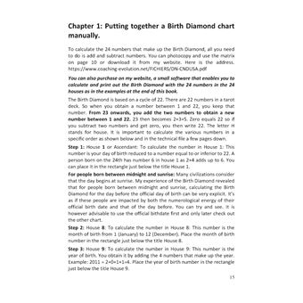 The birth diamond numerological chart - book and workbook