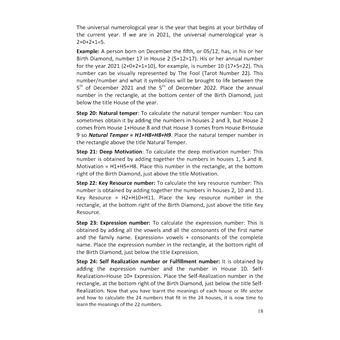 The birth diamond numerological chart - book and workbook