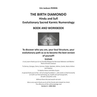 The birth diamond numerological chart - book and workbook