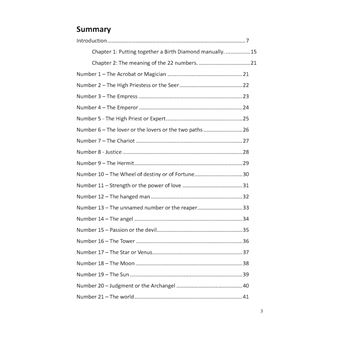 The birth diamond numerological chart - book and workbook