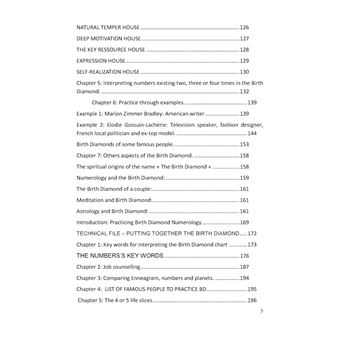 The birth diamond numerological chart - book and workbook