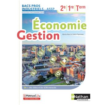 Economie Et Gestion 2eme 1ere Term Bacs Pros Industriels Assp Livre Licence Eleve 2019 Livre Cd Rom Monica Manzi Valerie Paponneau Achat Livre Fnac