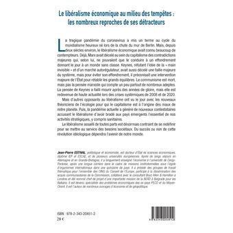 Le libéralisme économique au milieu des tempêtes