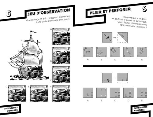 160 énigmes visuelles : Jeux de logique et d'observation pour tous