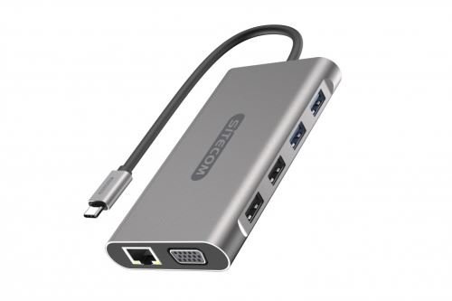 Sitecom USB-C Multiport Pro Adapter met USB-C Power Delivery 100W