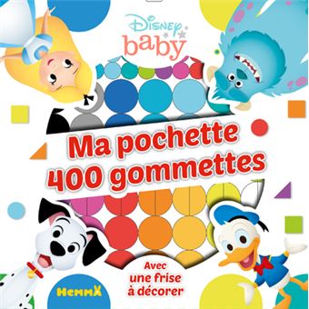 Disney Baby Ma pochette 400 gommettes (Donald-101 Dalmatiens)