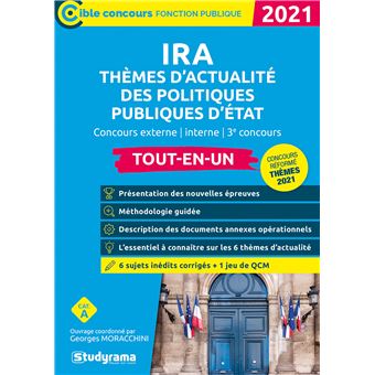 IRA - Thèmes d'actualité des politiques publiques d'Etat 2021