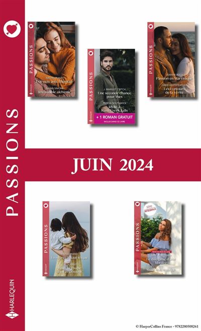 Pack Mensuel Harlequin Passions Juin 2024 - Collectif (2024)