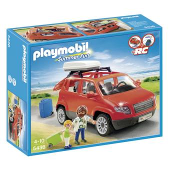 Playmobil - 4144 - Voiture familiale avec remorque porte-bateaux :  : Jeux et Jouets