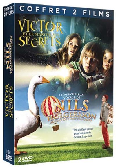 Coffret Victor et le manoir aux secrets et Le merveilleux voyage de Nils Holgersson au pays des oies sauvages DVD