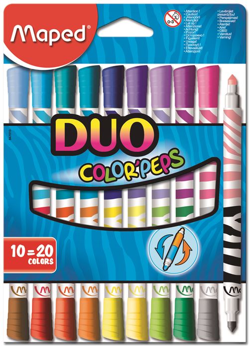 MAPED ETUI 10 FEUTRE DUO COLORPEPS