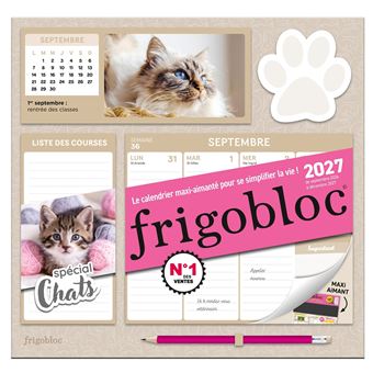 Frigobloc Mensuel 2026 - Calendrier D'organisation Familiale / Mois De 2026 9782809691764 Frigobloc Mensuel 2026 - Calendrier D'organisation Familiale / Mois De 2026 9782809691764