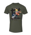 T-Shirt Naruto Vs. Sasuke 20th Anniversary Army Noir