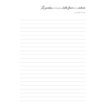 Carnet d'écriture