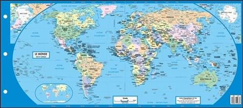 carte mondiale avec capitale