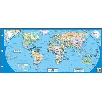 Carte géographique du monde