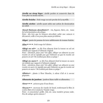 Dictionnaire alimentaire de rectocolite hémorragique
