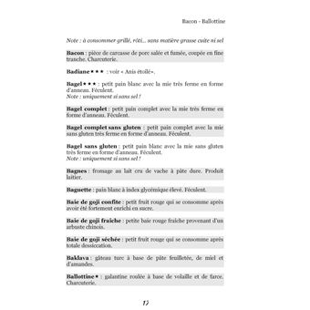 Dictionnaire alimentaire de rectocolite hémorragique