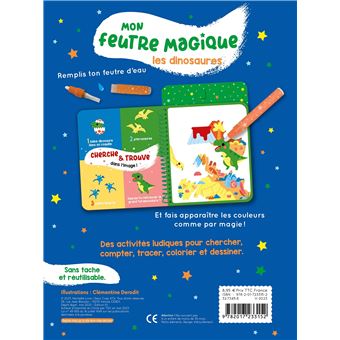 Mon feutre magique dinosaures - avec feutre à réservoir d'eau