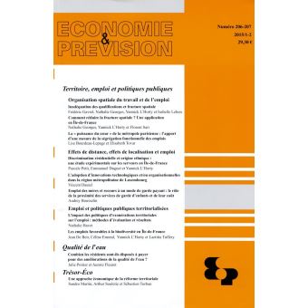 Territoire, emploi et politiques publiques