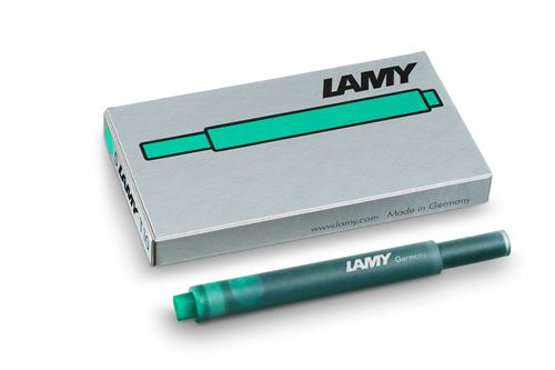 Set de 5 cartouches longues d’encre Lamy Vert