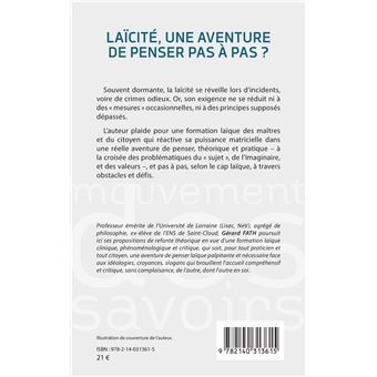 Laïcité, une aventure de penser pas à pas ?