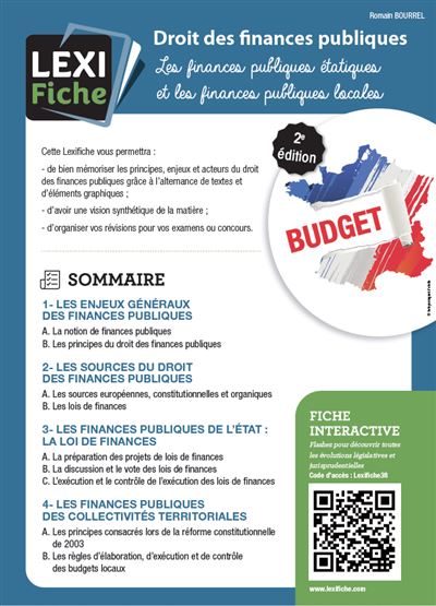 Droit des finances publiques (2e édition) - Romain Bourrel - broché