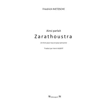 Ainsi parlait Zarathoustra