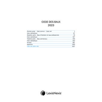 Code des baux