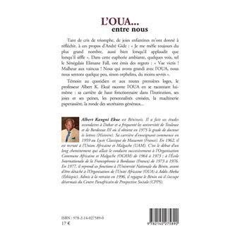 L'OUA... entre nous