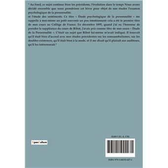 L'évolution psychologique de la personnalité