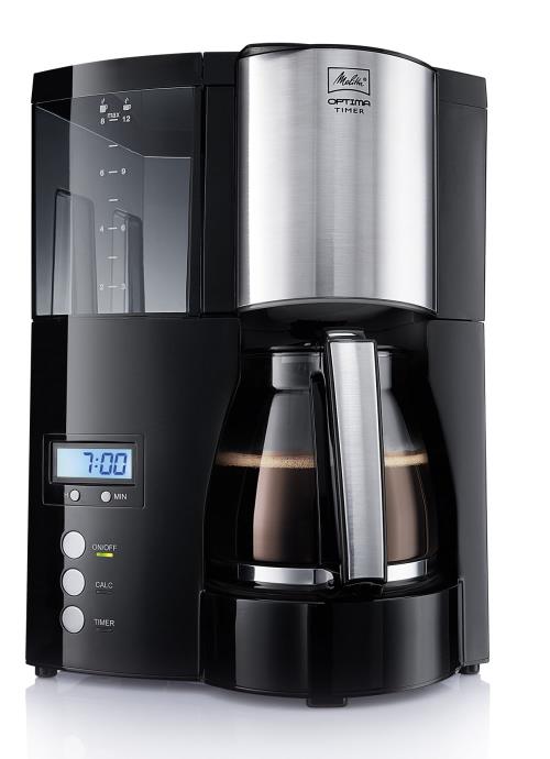 Cafetière filtre Melitta Optima Timer Noir